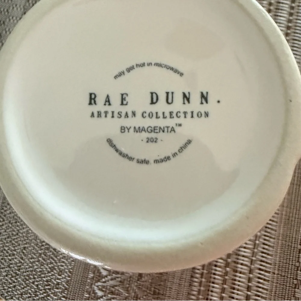 Rae‎ Dunn Stylish White and Green Tea Mug Artisan Collection by Magenta